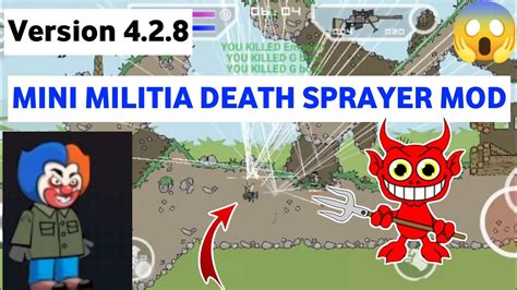 MINI MILITIA DEATH SPRAYER MOD 4.2.8 BY GAMER RICHIE .